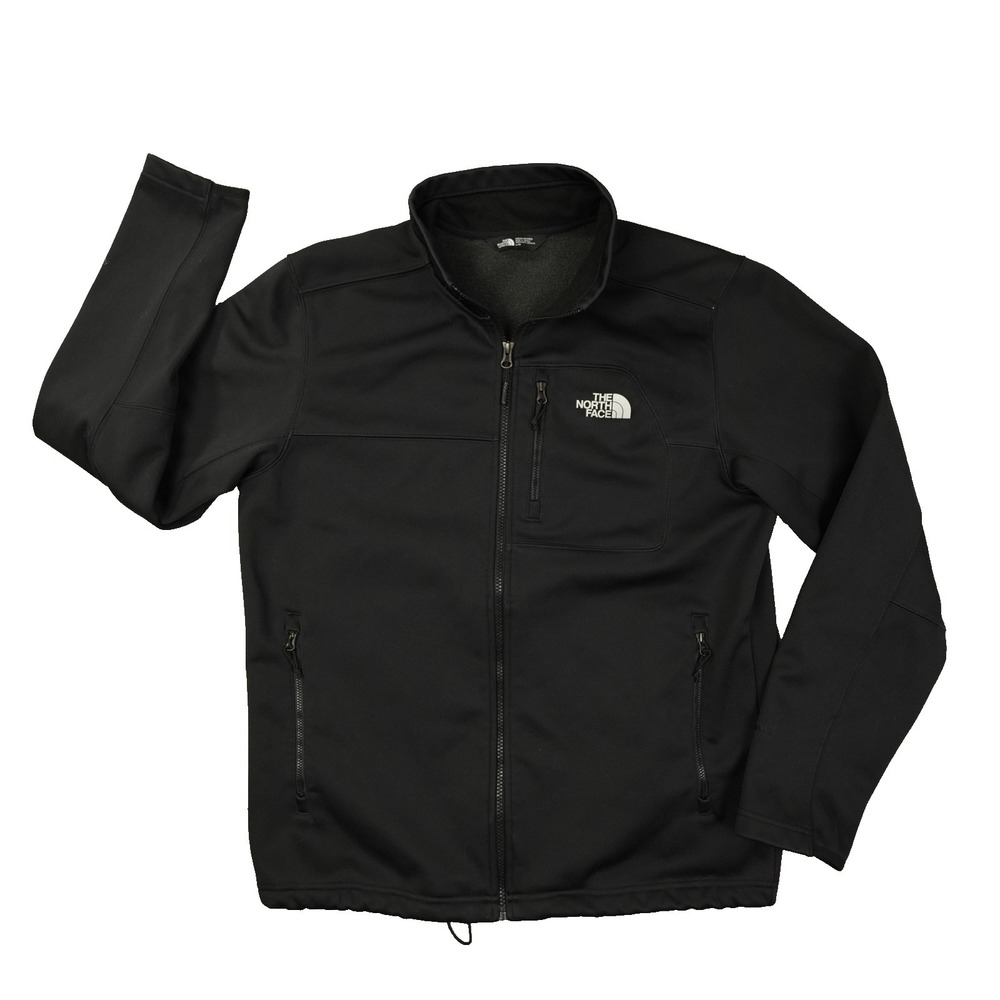 The North Face Windwall Full Zip Fleece Jacket Mens Large Black Outdoor Gorpcore